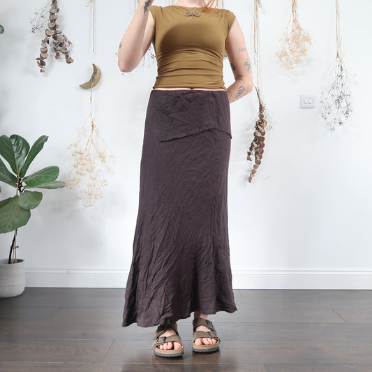 Purple maxi skirt - size L/XL