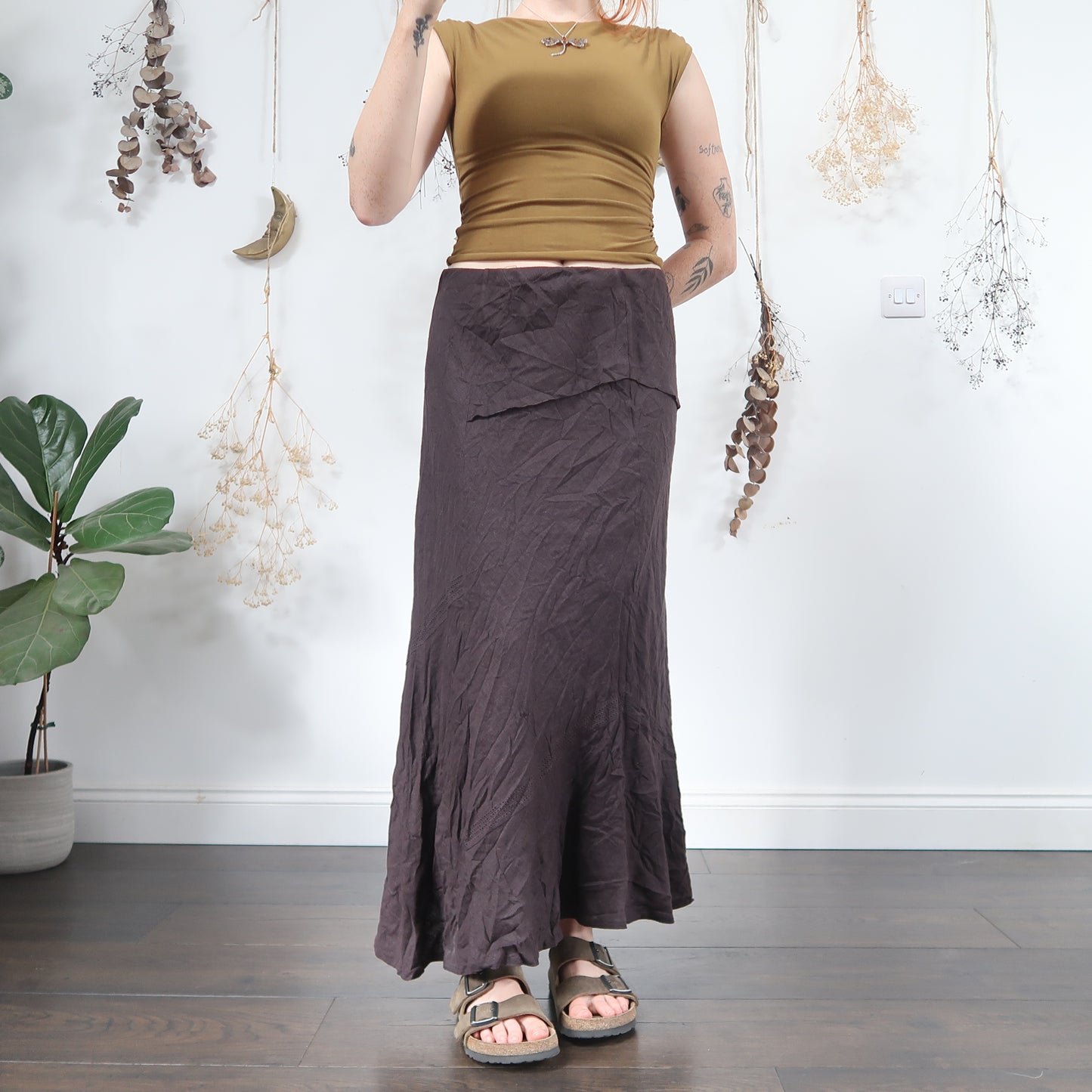 Purple maxi skirt - size L/XL