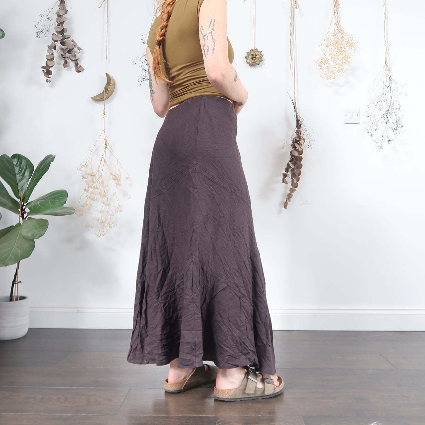 Purple maxi skirt - size L/XL
