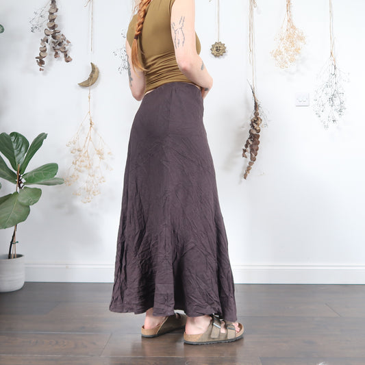 Purple maxi skirt - size L/XL