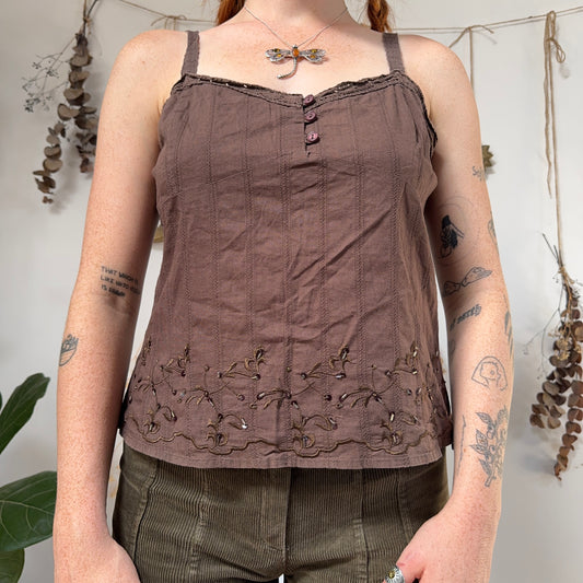 Brown cami - size M/L