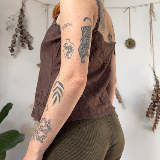 Brown cami - size M/L
