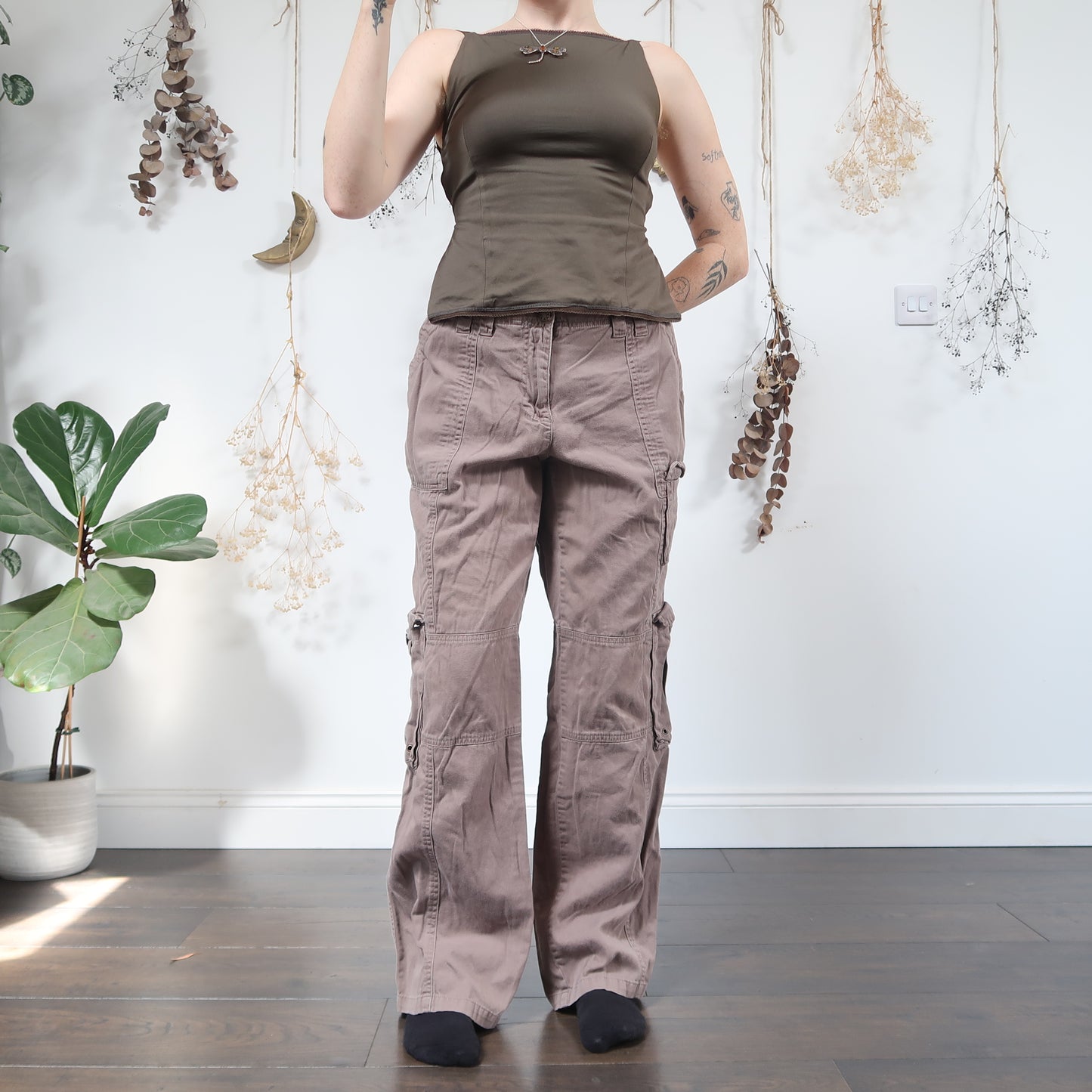 Brown cargos - size L/XL