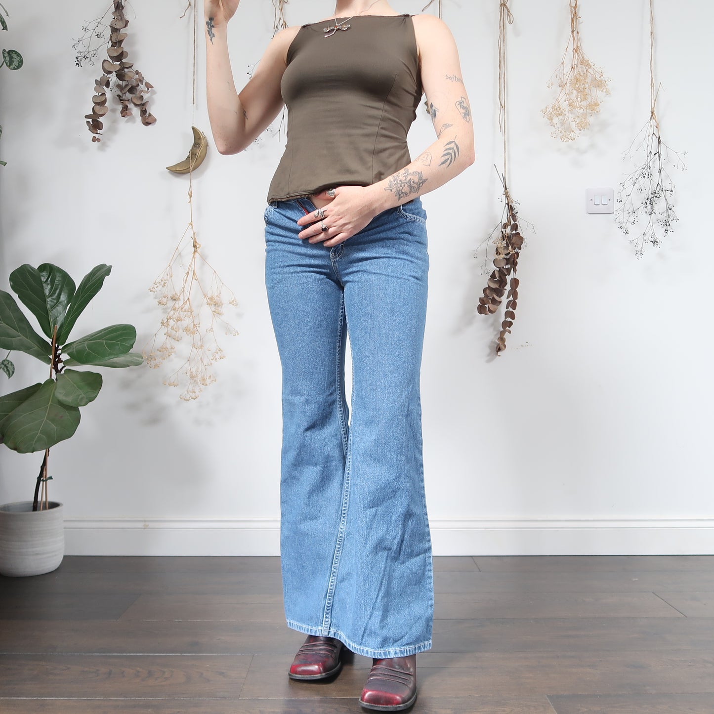 Denim flared jeans - size XS