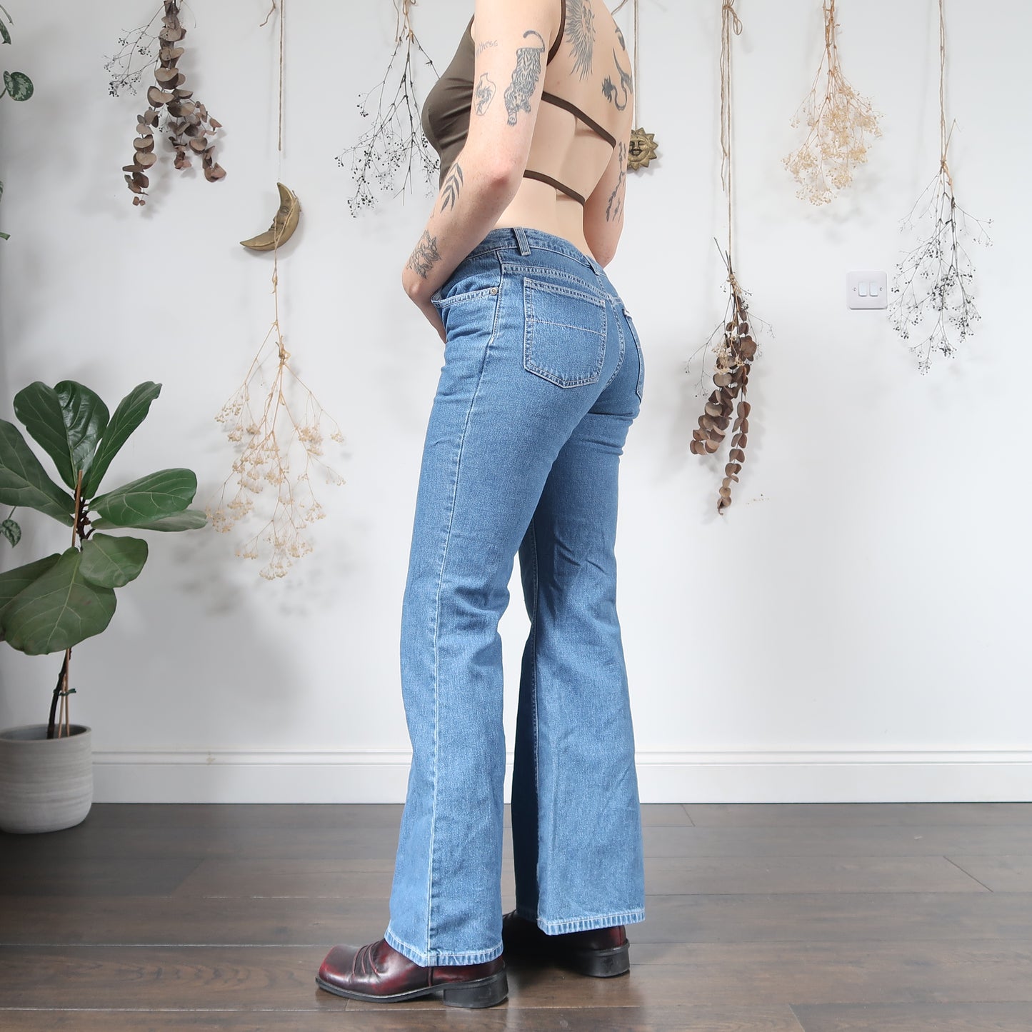 Denim flared jeans - size XS