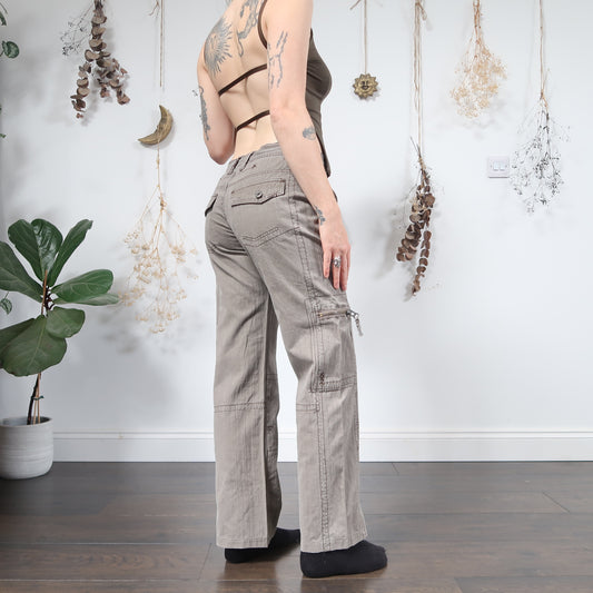 Brown cargo trousers - size M