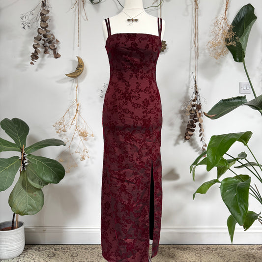 Red floral dress - size S