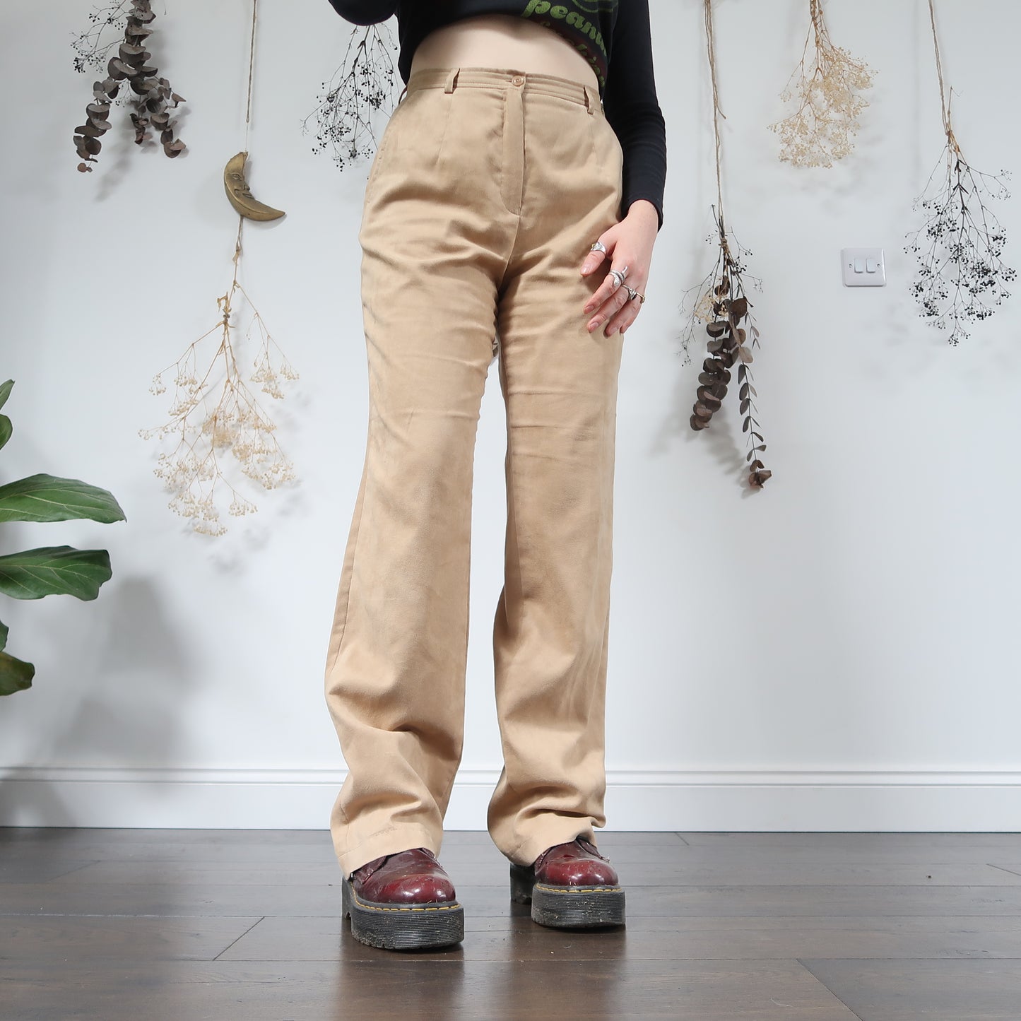 Faux suede flares - 28"