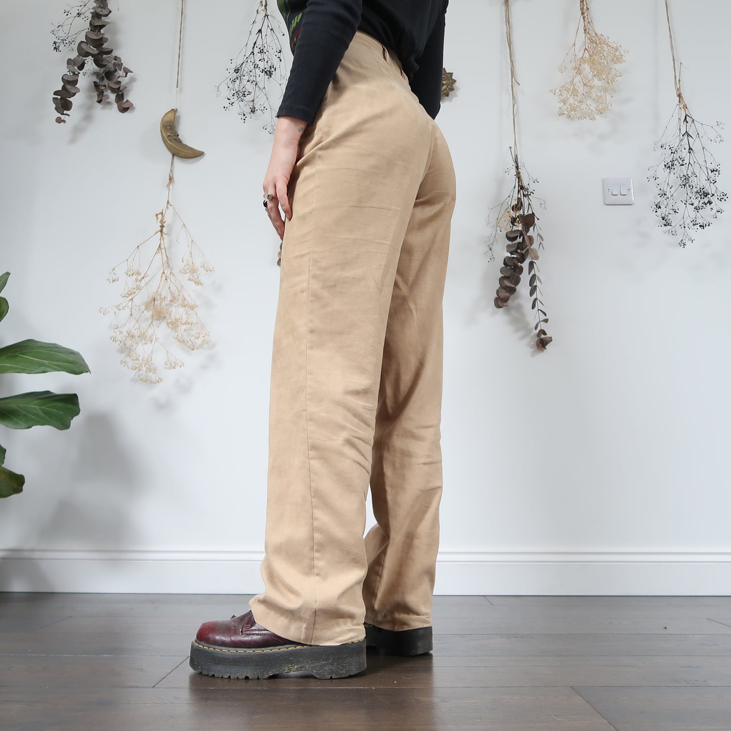 Faux suede flares - 28"