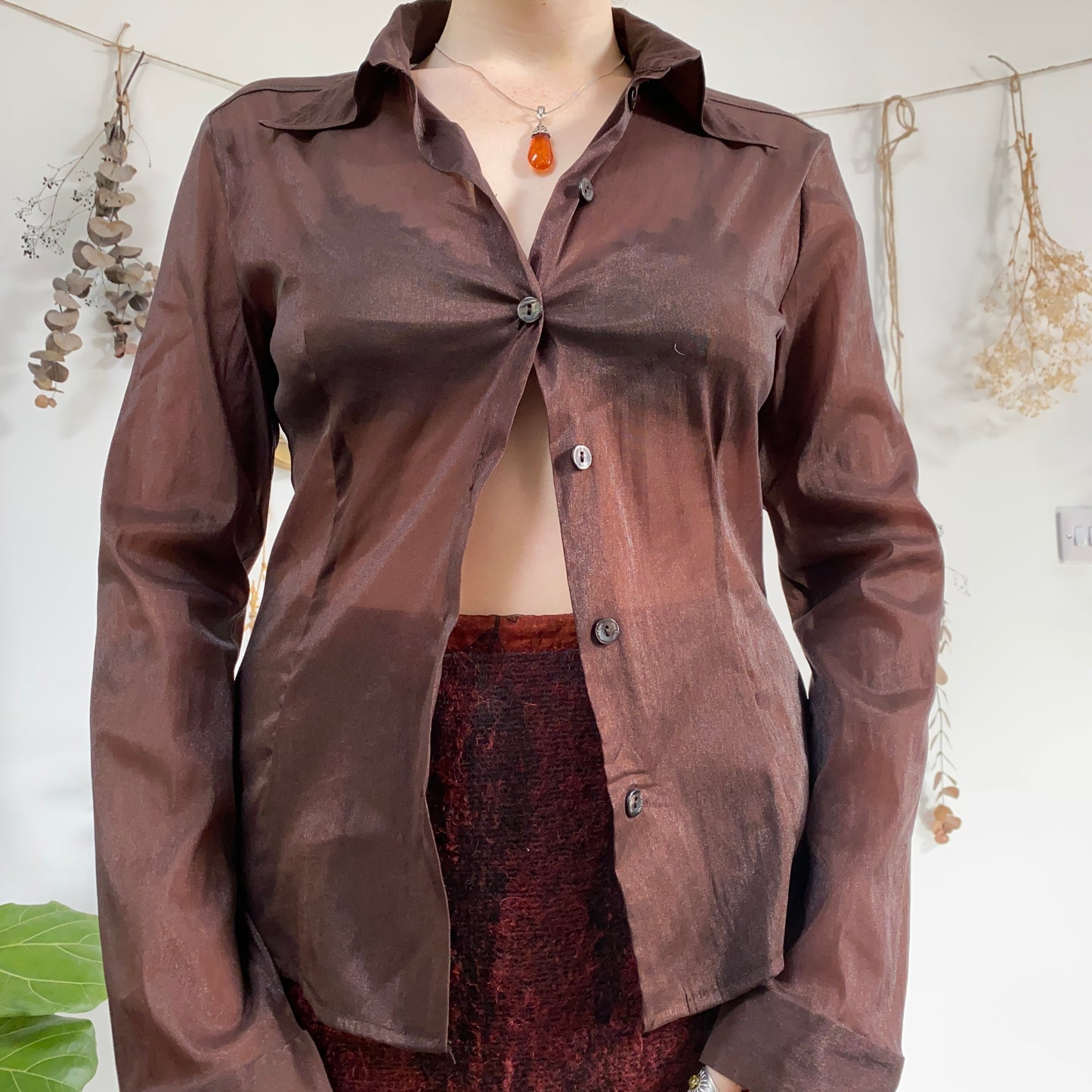 Brown shirt - size S