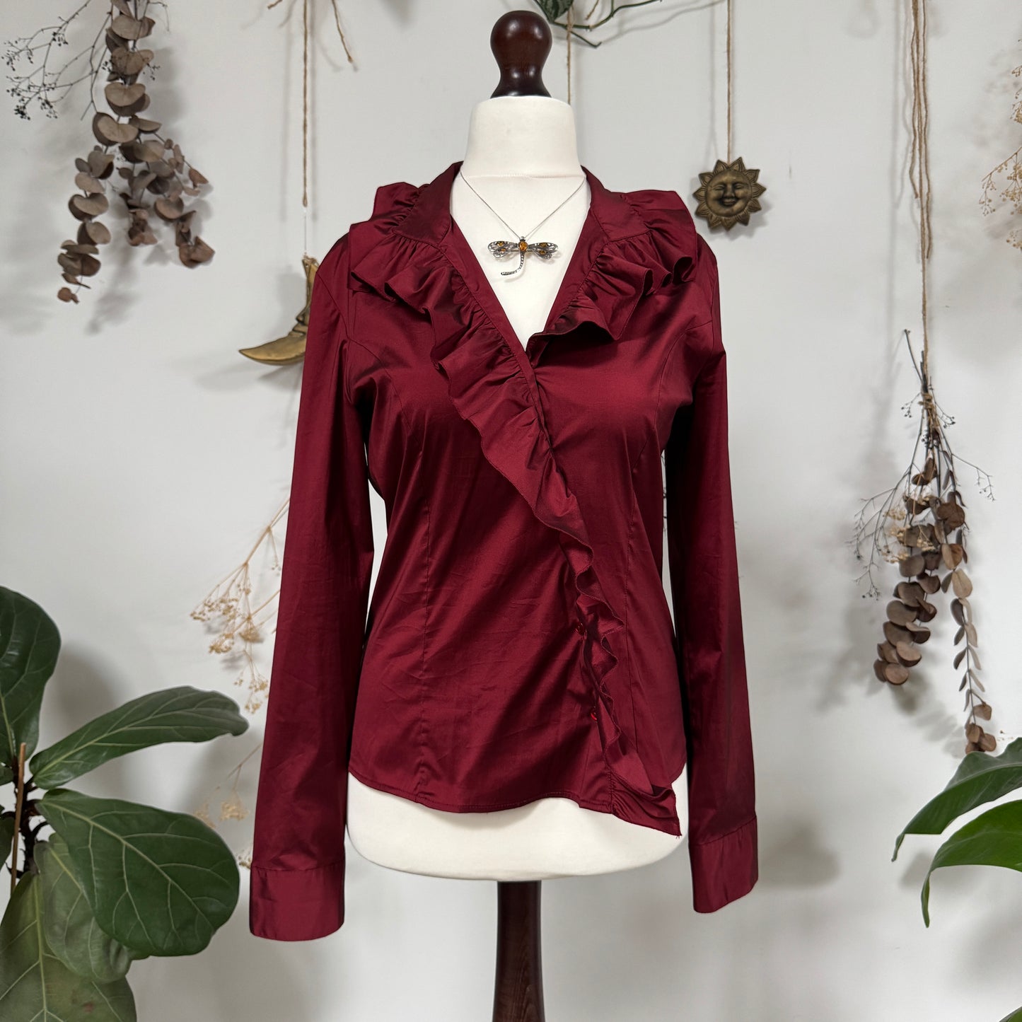 Wine red blouse - size M/L