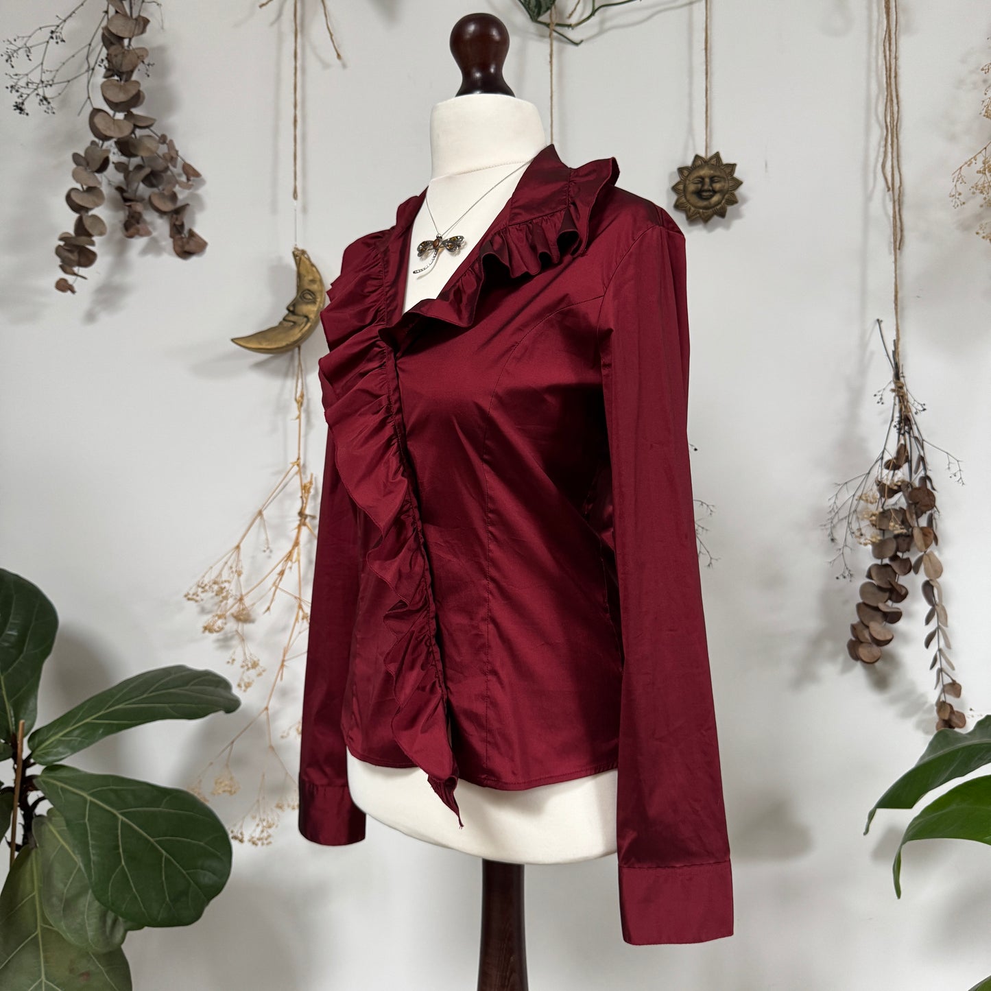 Wine red blouse - size M/L