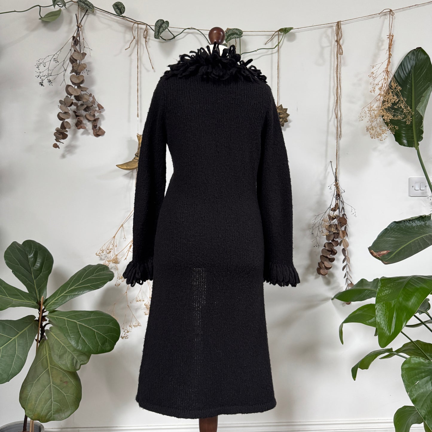 Black knit cardigan - size M