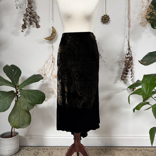 Vintage velvet skirt - size S