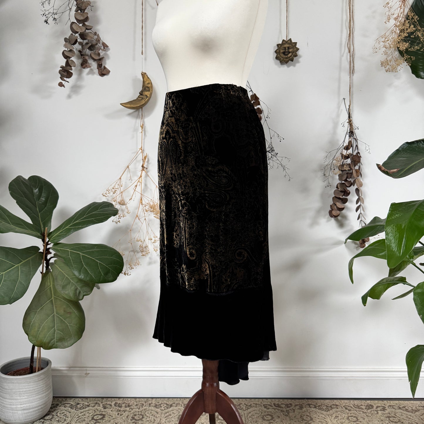 Vintage velvet skirt - size S