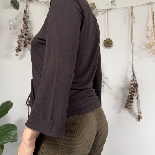 Brown grunge top - size L