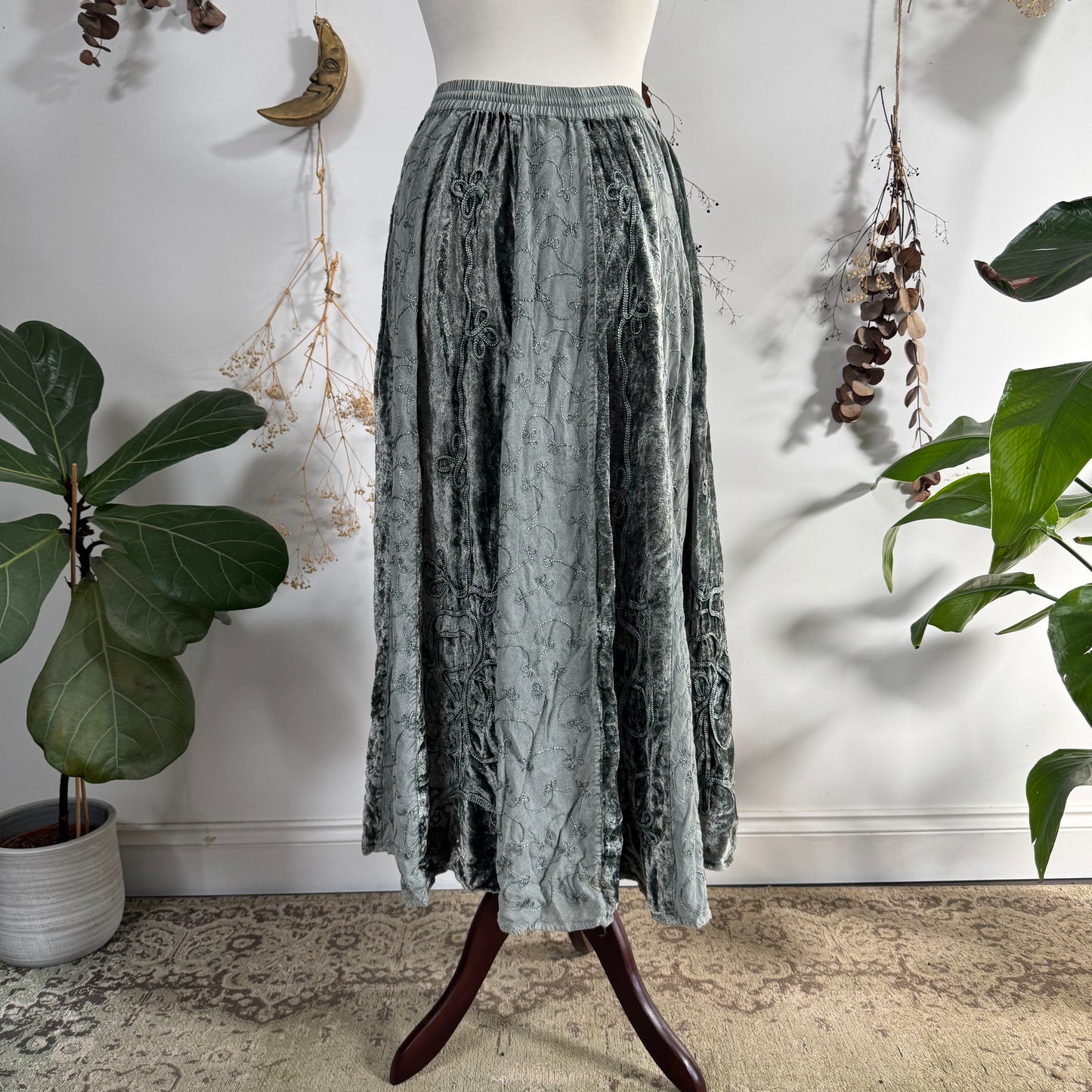 Velvet hippy skirt - size S/M