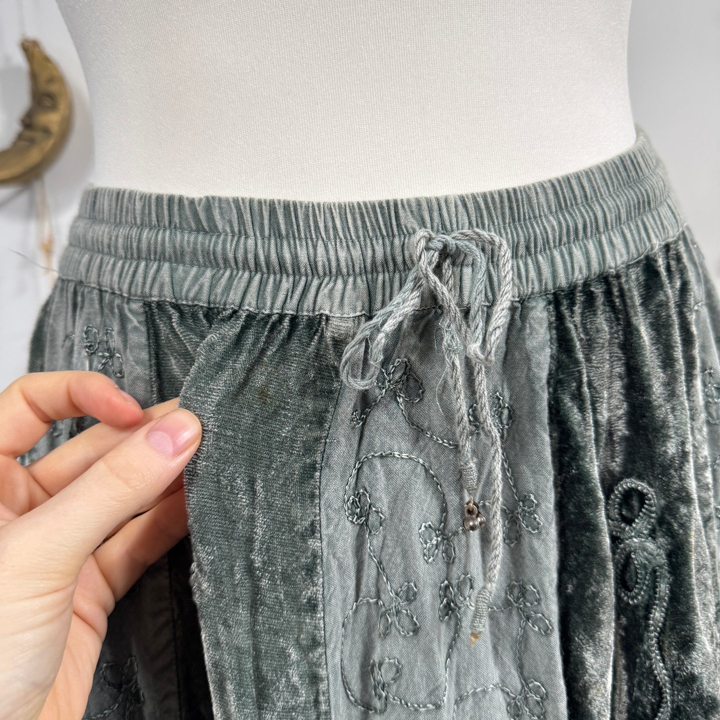 Velvet hippy skirt - size S/M