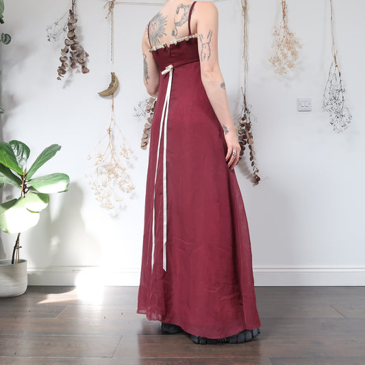 Burgundy dress - size S