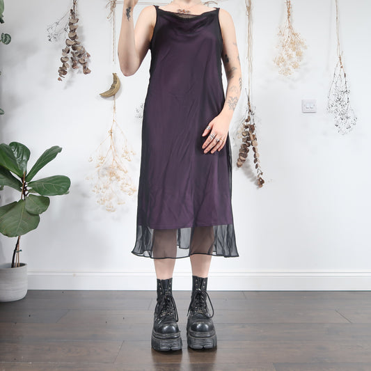 Purple black dress - size L