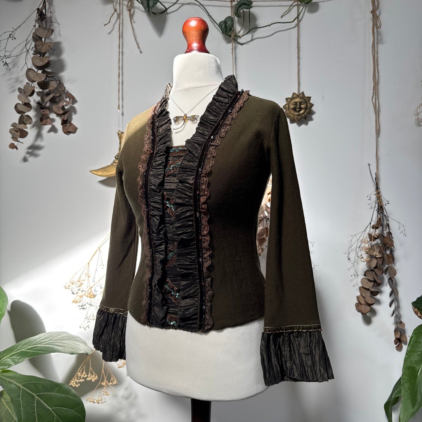 Khaki brown top - size M
