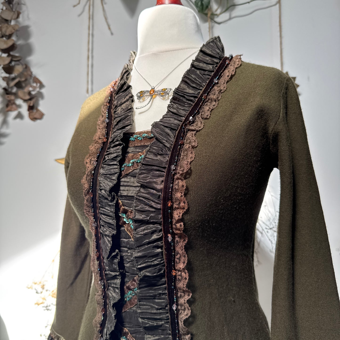 Khaki brown top - size M