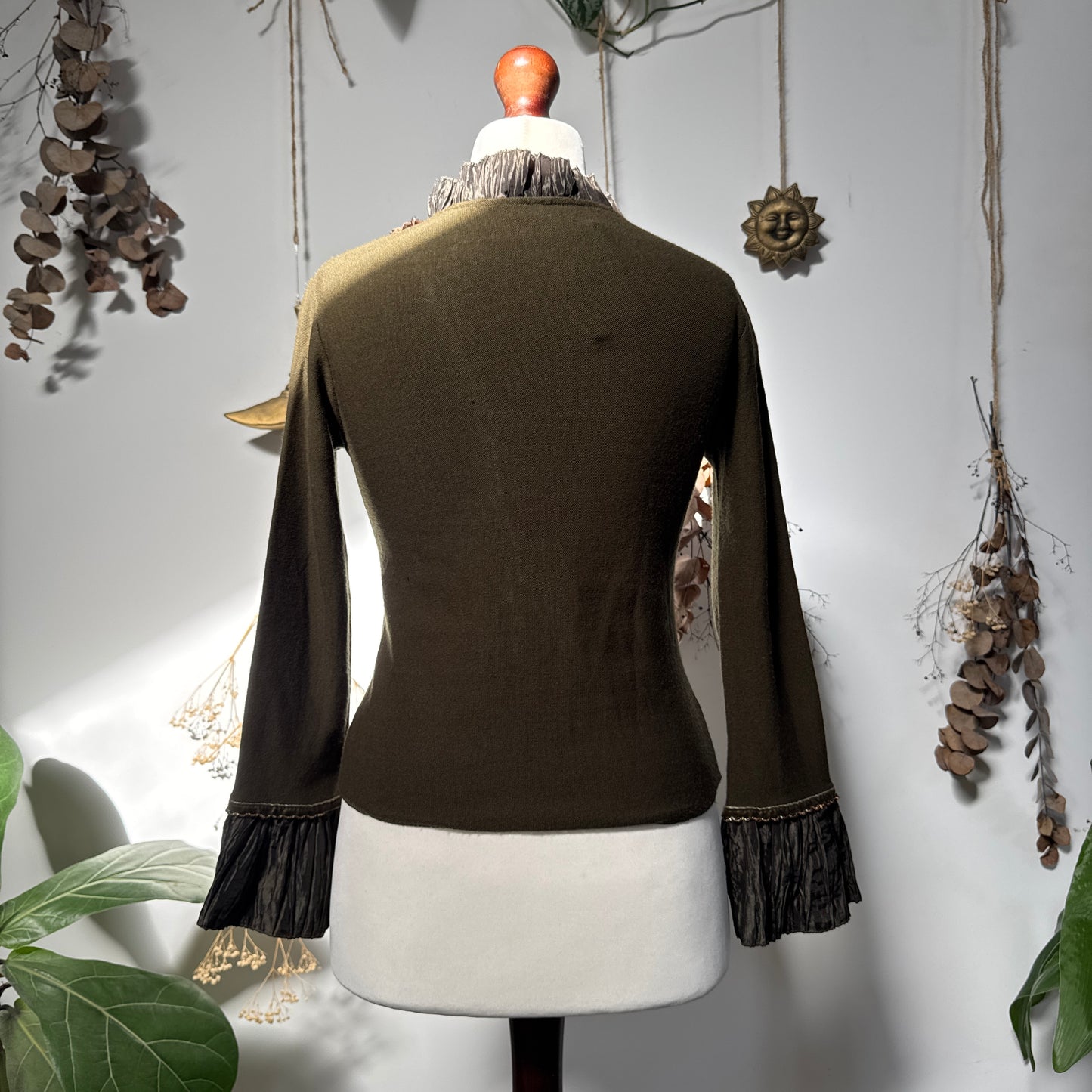 Khaki brown top - size M