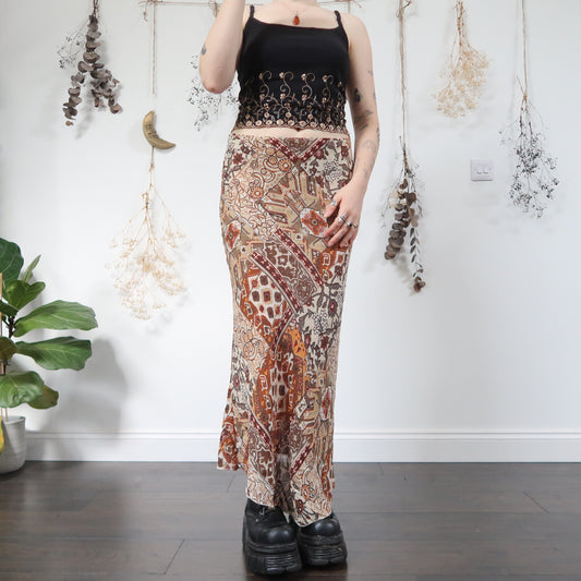 Autumnal maxi skirt - size 14