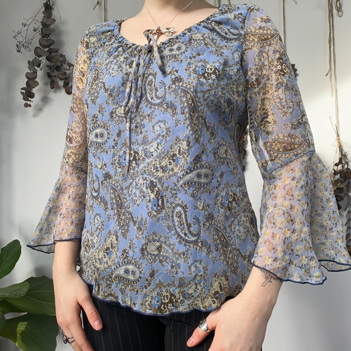 Blue blouse - size M/L