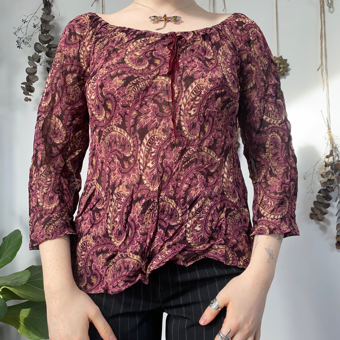 Paisley blouse - size M/L