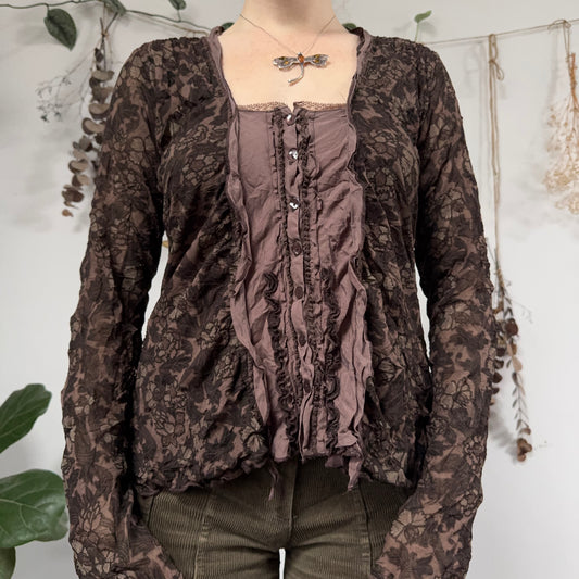 Brown blouse - size M/L