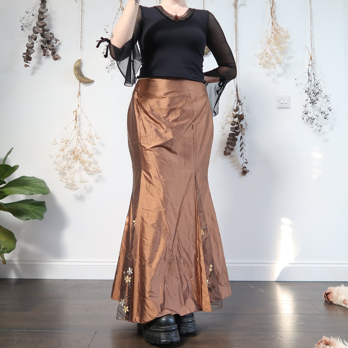 Bronze earthy skirt - size 14