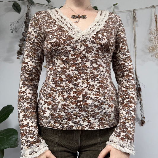 Floral top - size M