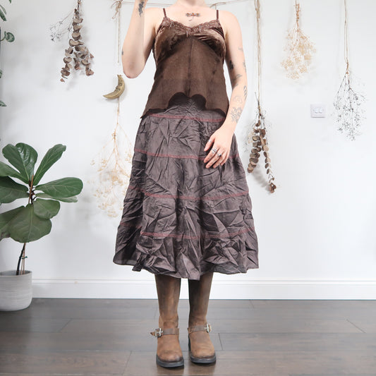 Tiered midi skirt - size S