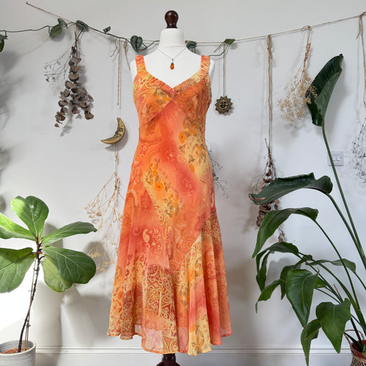 Orange dress - size M