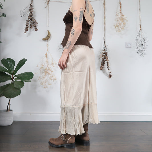 Silky maxi skirt - size S