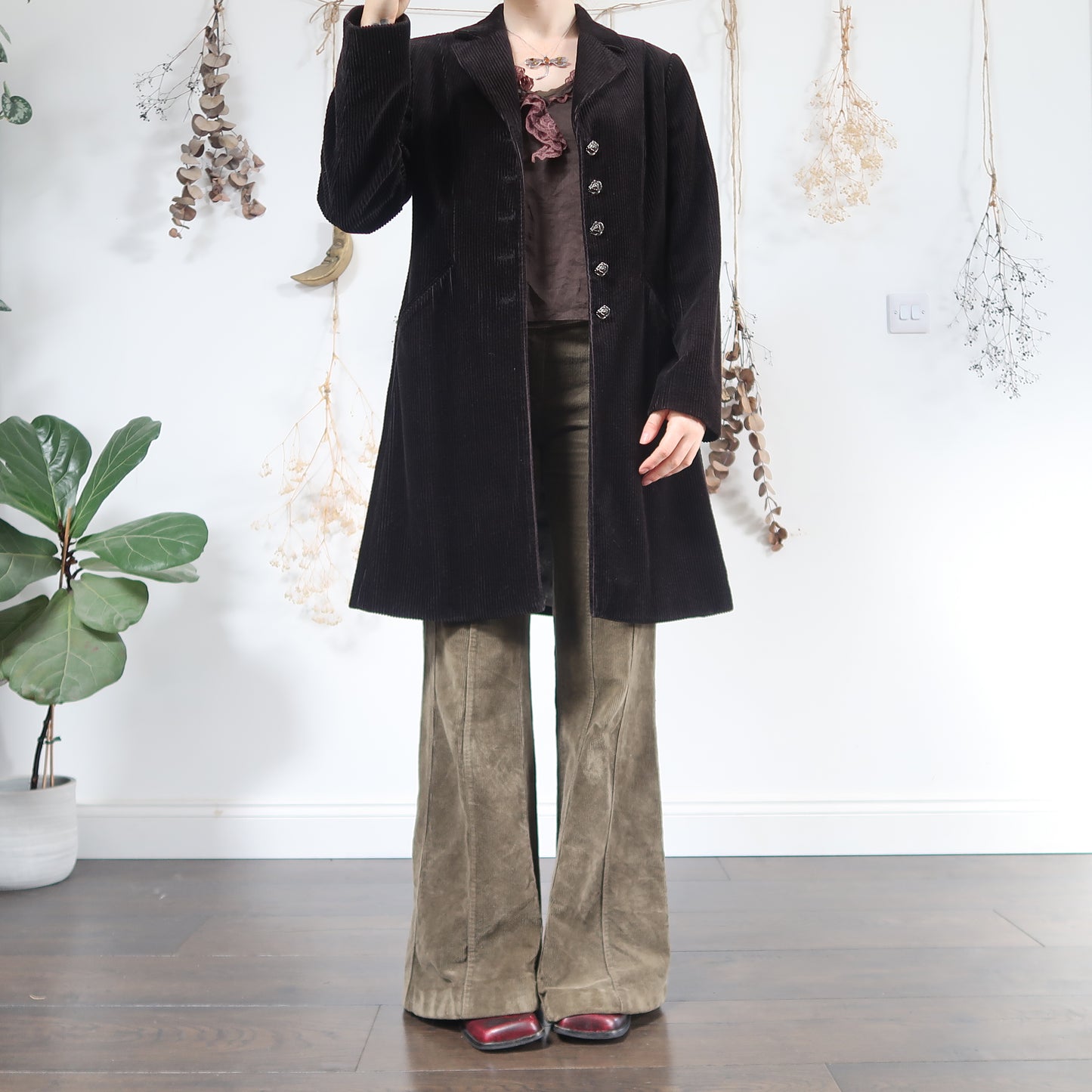 Black cord jacket - size M