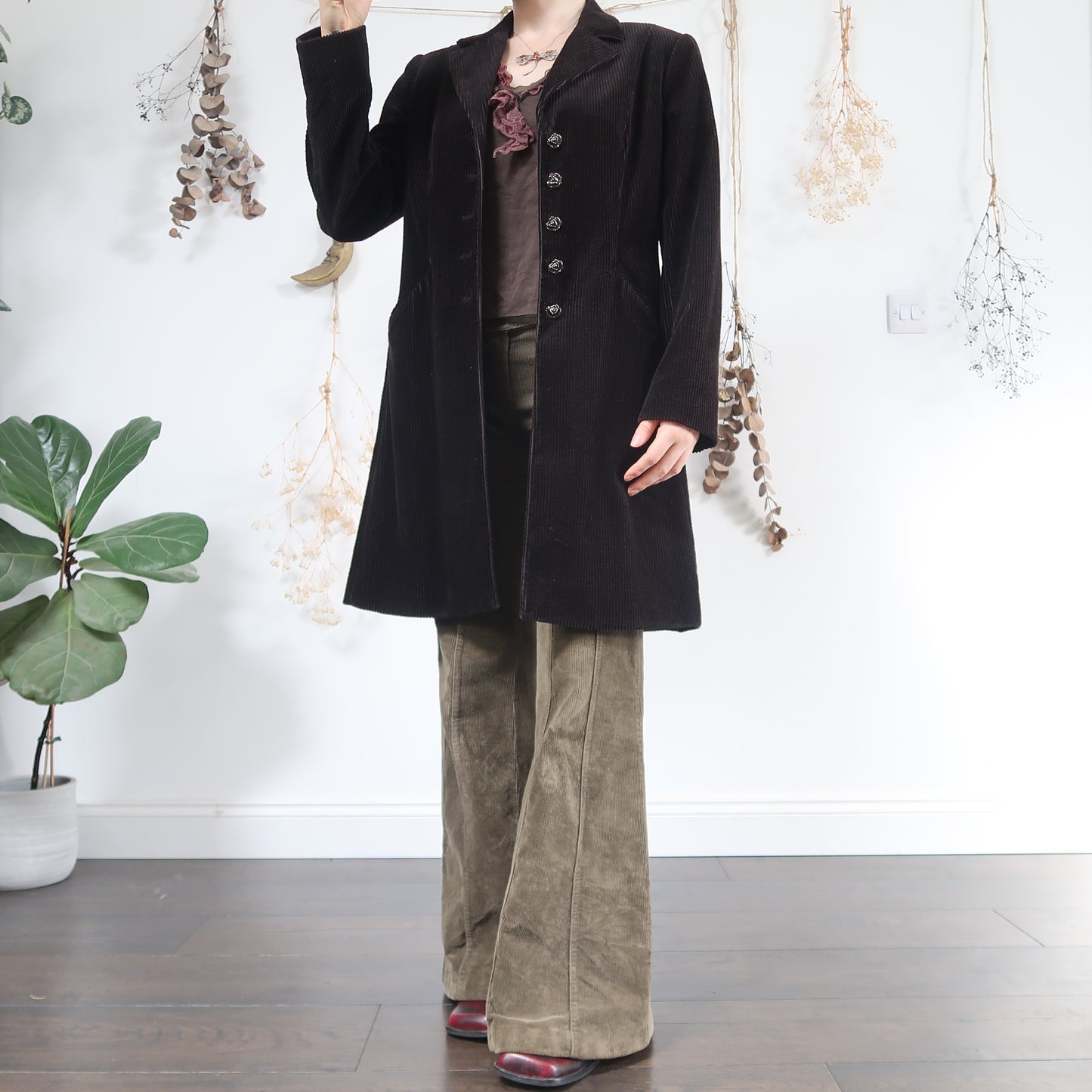 Black cord jacket - size M
