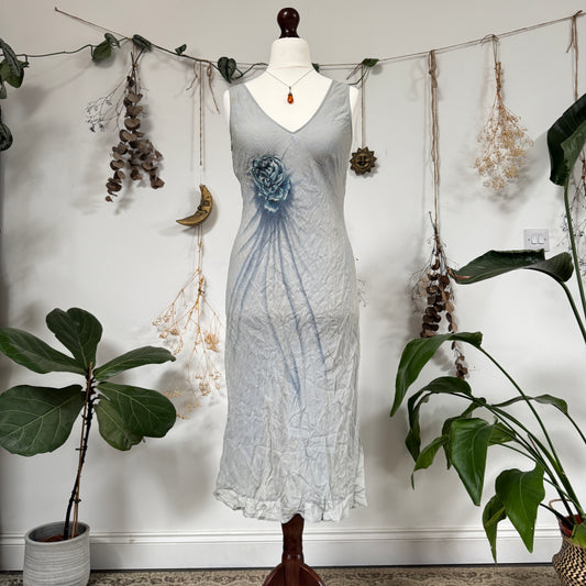 Blue floral dress - size M