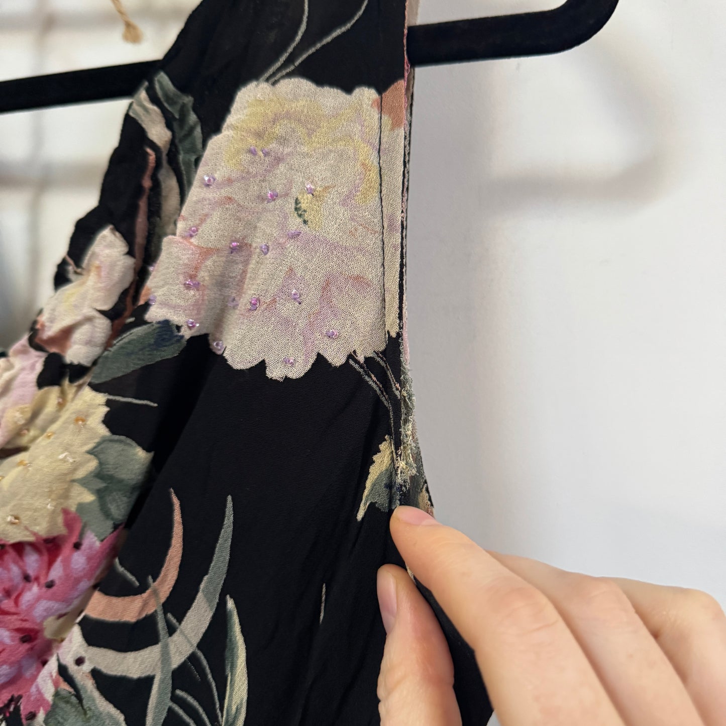 Floral midi dress - size M