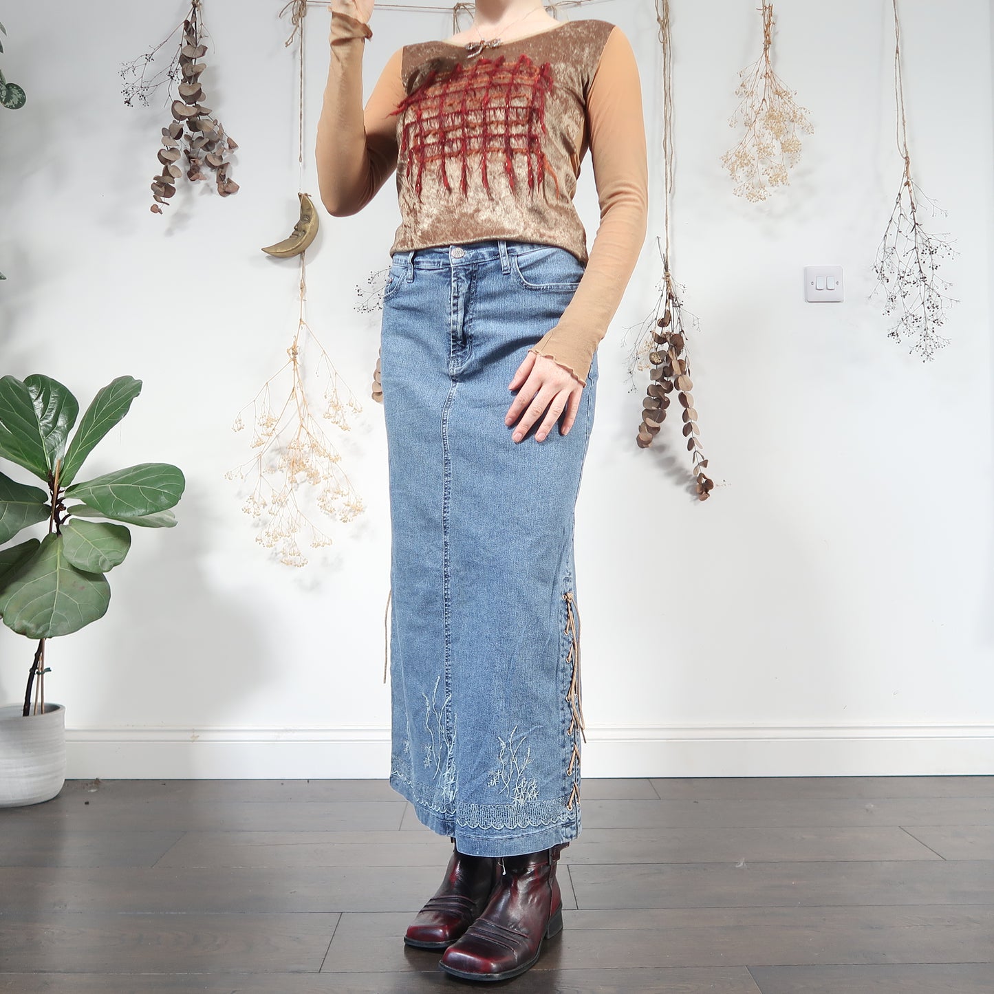 Denim skirt - size M