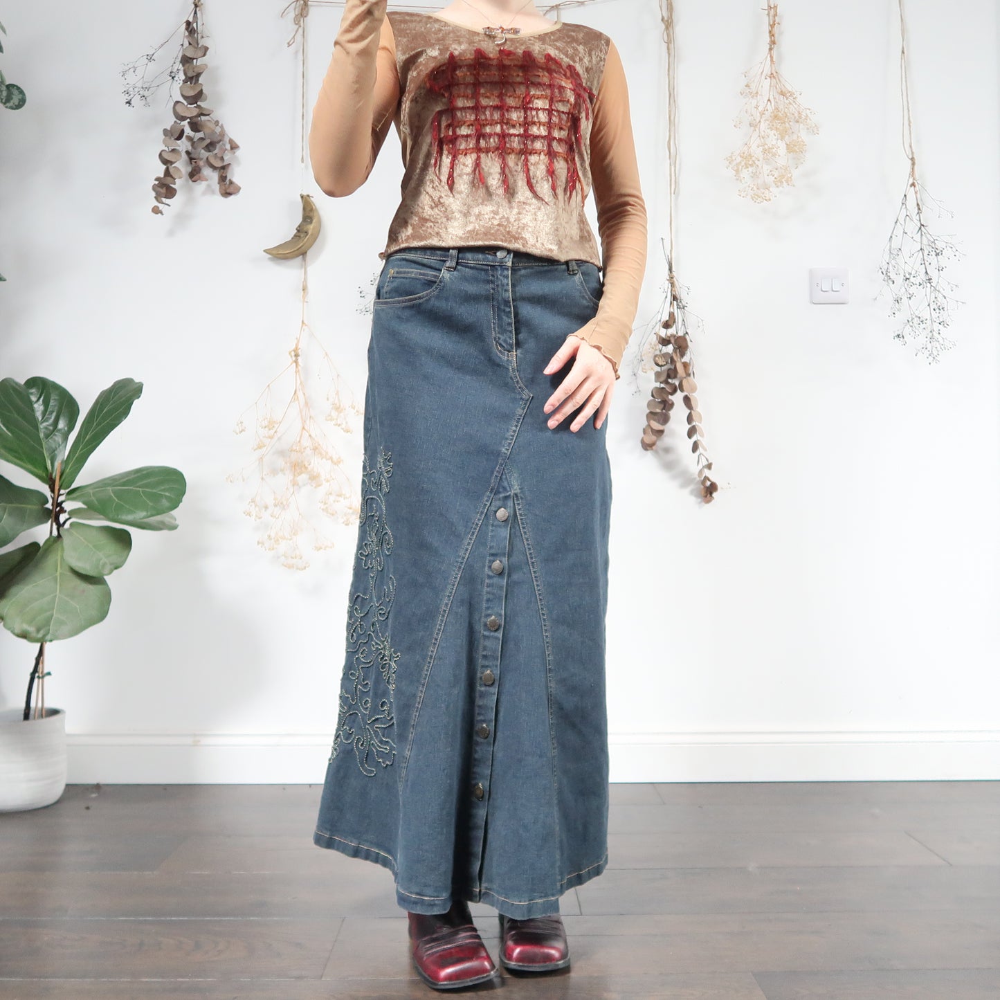 Denim skirt - size M