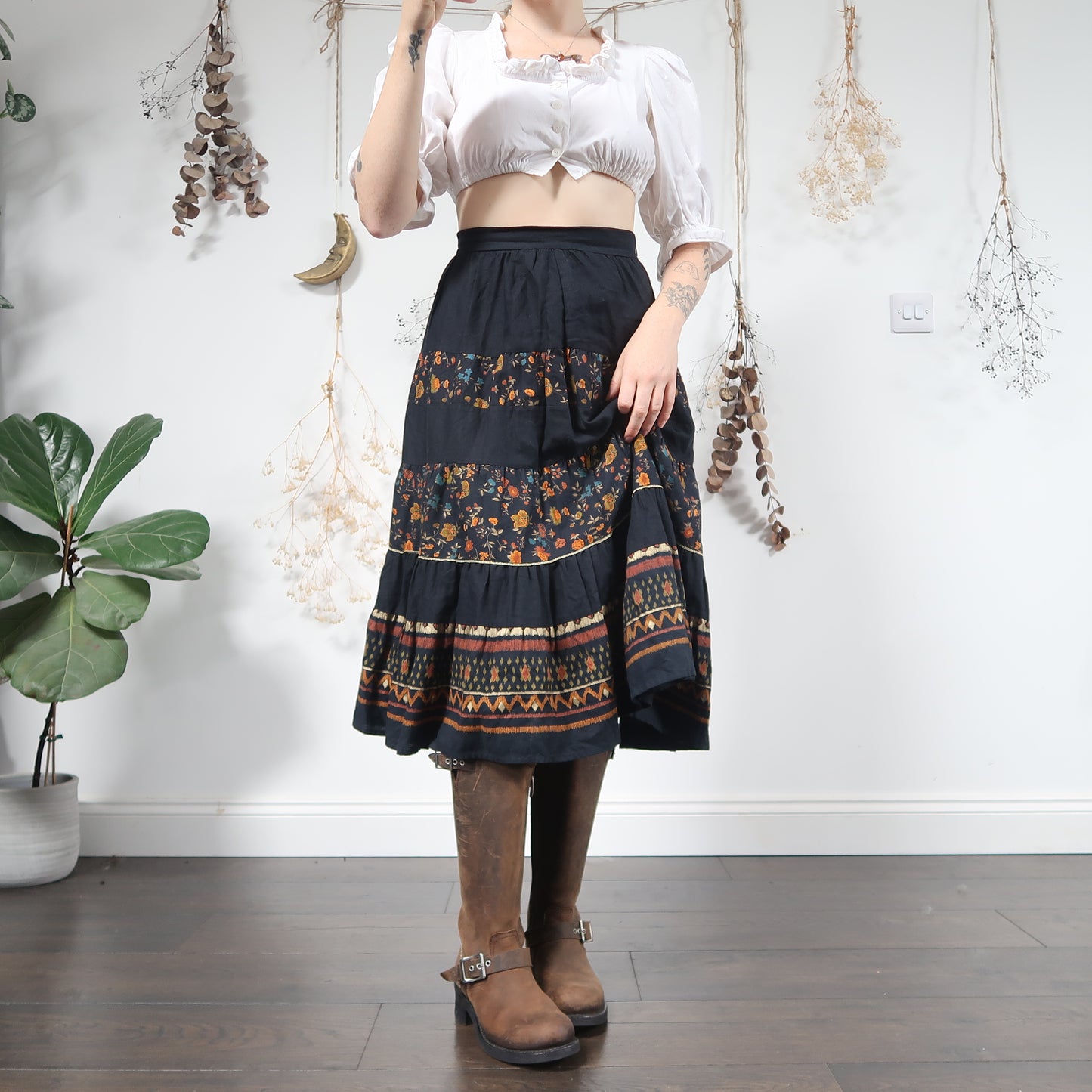 Cottage midi skirt - size S