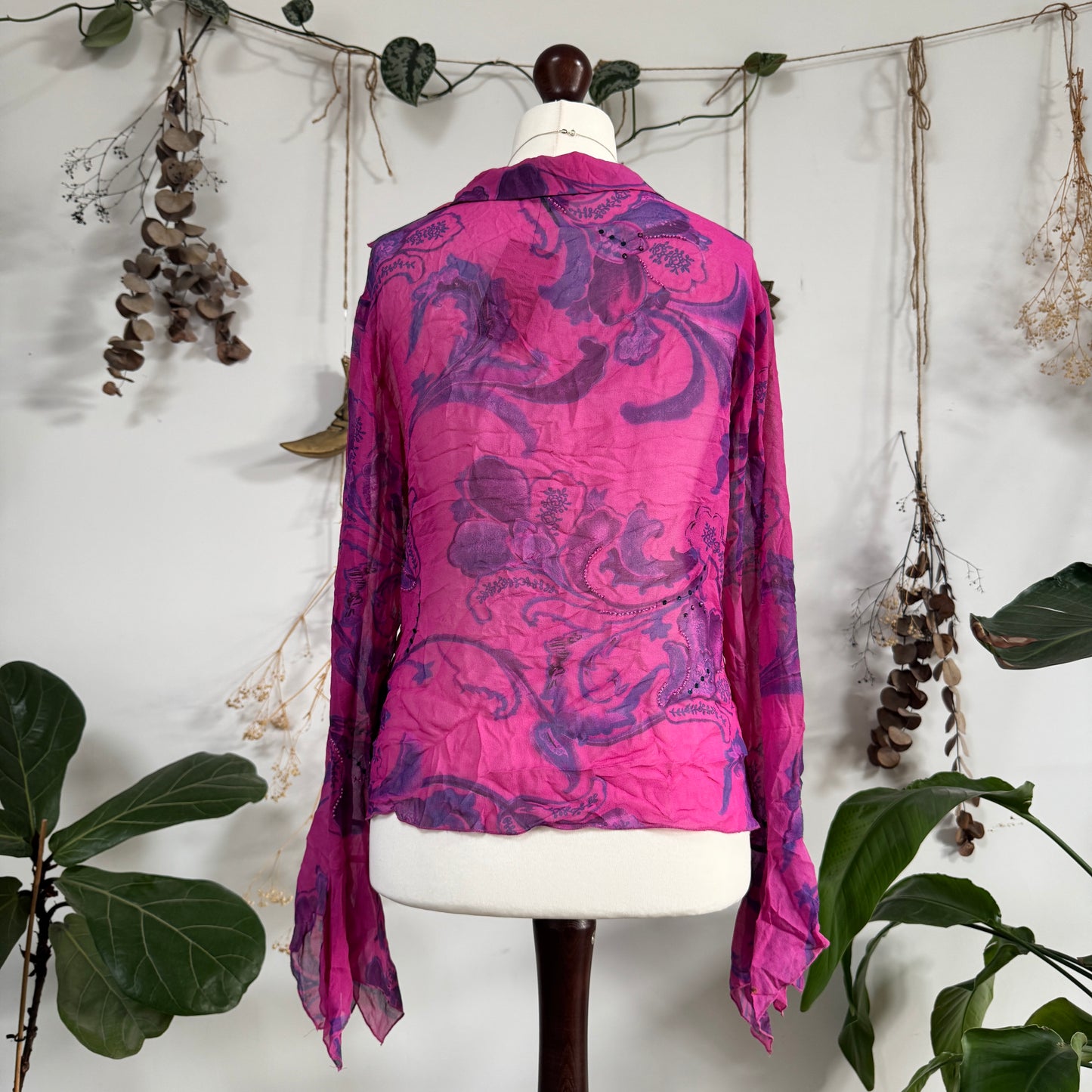 Silk blouse - size L