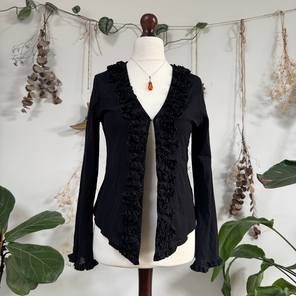 Black mesh top - size L – Of Earth Vintage