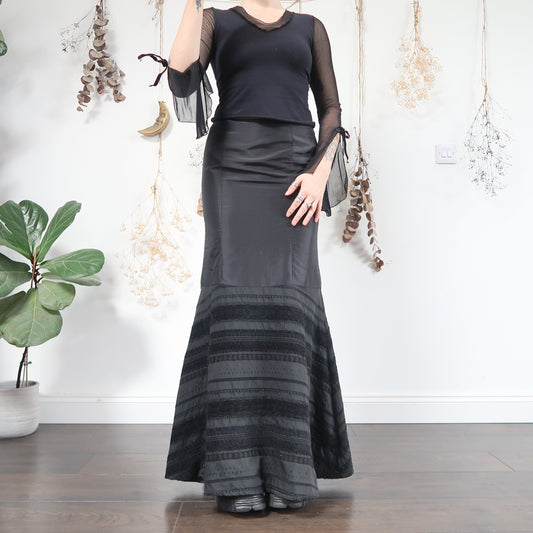 Black maxi skirt - size S/M