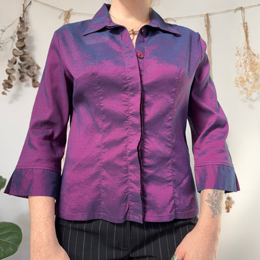 Purple two tone shirt - size M/L