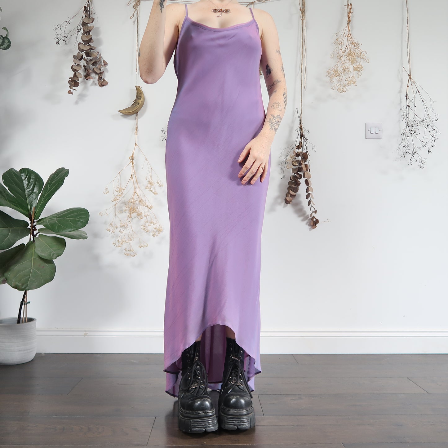 Purple two tone dress - size M
