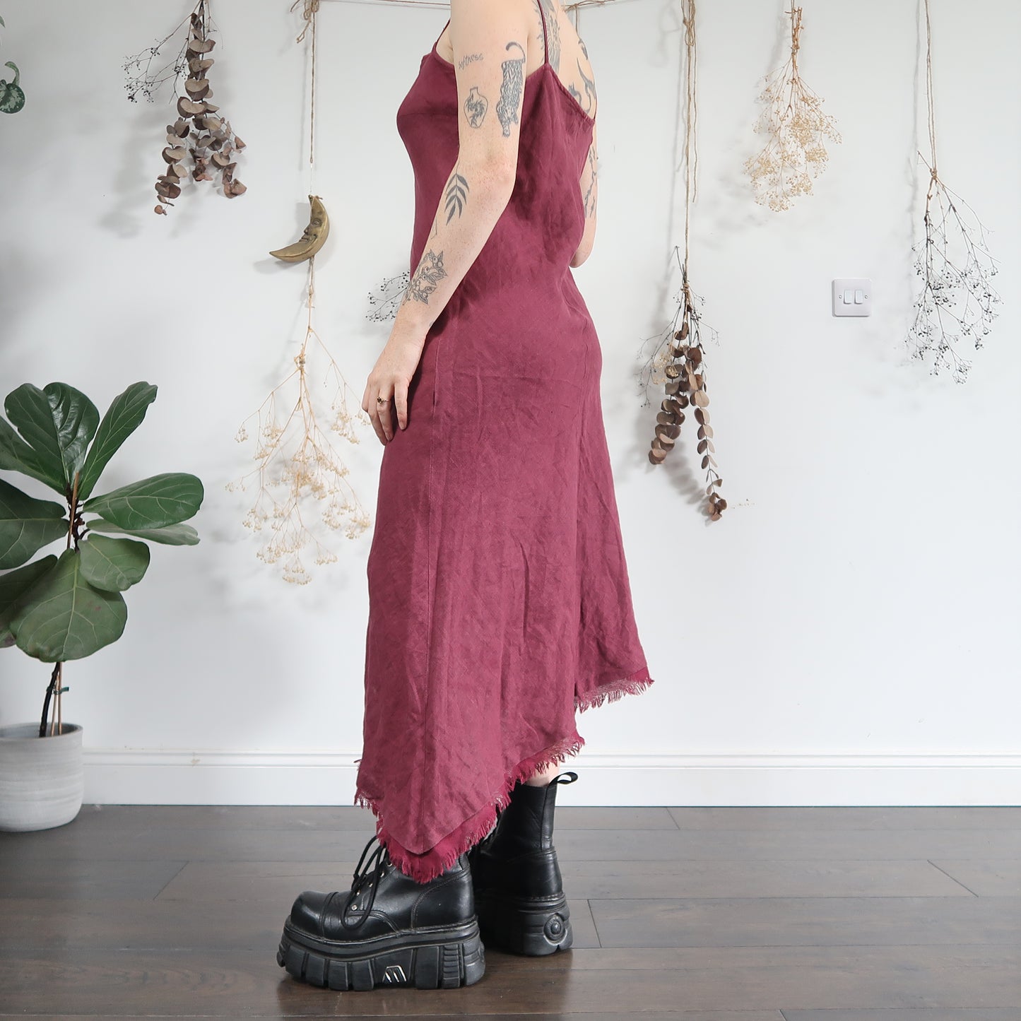 Linen dress - size L