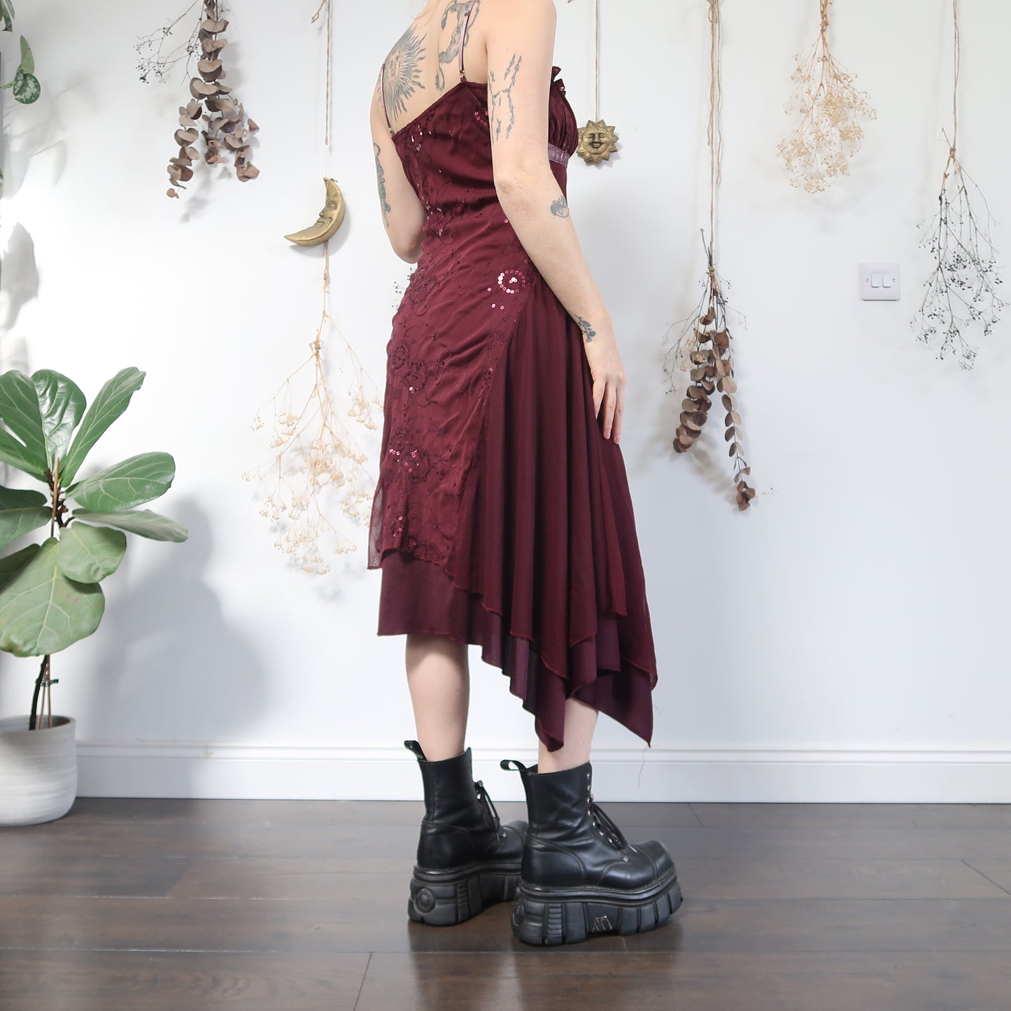 Purple mesh dress - size S/M